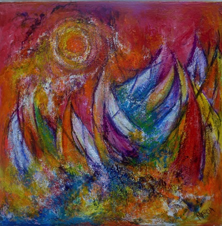 Sunset Sails
48 x 48